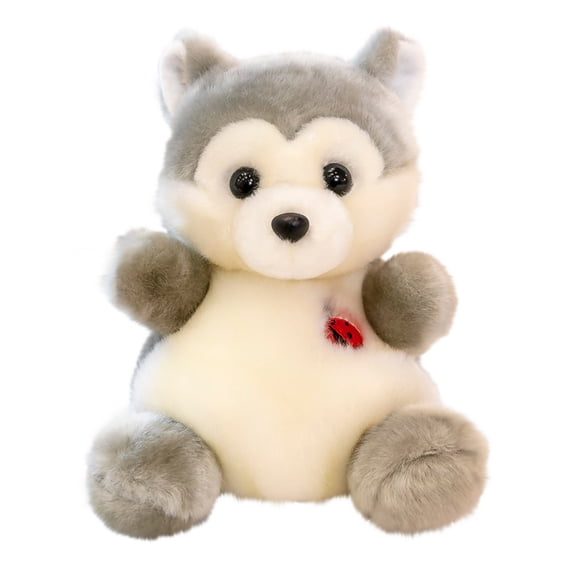 Darzheoy 7.8" Husky Stuffed Animals Plush, Cute Plushies for Animal Themed Parties, Animal Toys for Baby, Boy, Girls, Great for Nursery, Room Decor, Bed