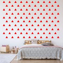 VWAQ Triangle Stickers for Wall Kids Peel and Stick Shapes Vinyl Wall Decals - 100 Pcs