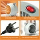 thumbnail image 4 of Calentadores eléctricos, mini calentador de aire de escritorio, sistema de apagado de seguridad automático, silencioso y portátil, 4 of 5