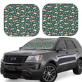 thumbnail image 1 of Fotbe Santa Hat Joy Green Festive Juego de 2 Piezas de Parasoles para Parabrisas | Bloqueador Solar para Auto | Accesorios Plegables para Protección Solar Interior-Medium, 1 of 6