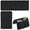 Black, variant on 5 Pcs Sofa Headrest Cover Armrest Cover Furniture Protector with Side Pocket,Khaki