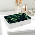 thumbnail image 6 of Saint Patrick's Day PU Leather Earring Organizer Box with Removable Compartment, Display Case, and Bracelet Holder - Portable Storage Solution, 6 of 6