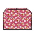 thumbnail image 2 of Gaeub Piggy Sunflower Print 4 Slice Toaster Cover,Bread Machine Cover,Dustproof Fingerprint Protectors and Greasy Protection Anti-sputtering, 2 of 7