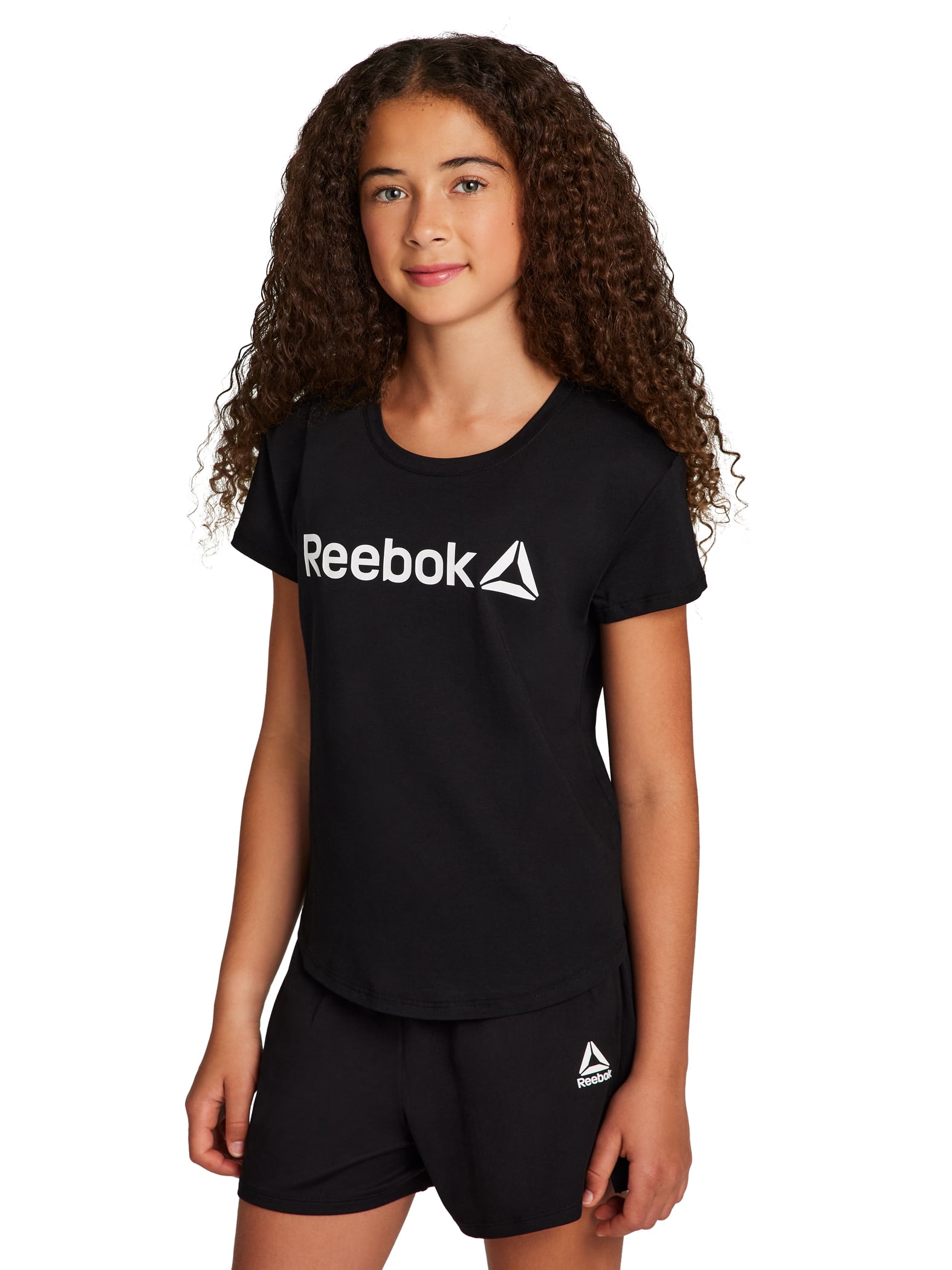 Reebok Girl’s Athletic Identity 2-Pack Short Sleeve T-Shirt, Sizes 4-18