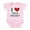 Petal Pink, variant on CafePress - I Love Field Hockey Infant Creeper - Baby Light Bodysuit, Size Newborn - 24 Months