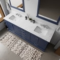 thumbnail image 2 of Lexora Home Dukes 80" Double Vanity with Mirrors in Navy Blue, 2 of 7