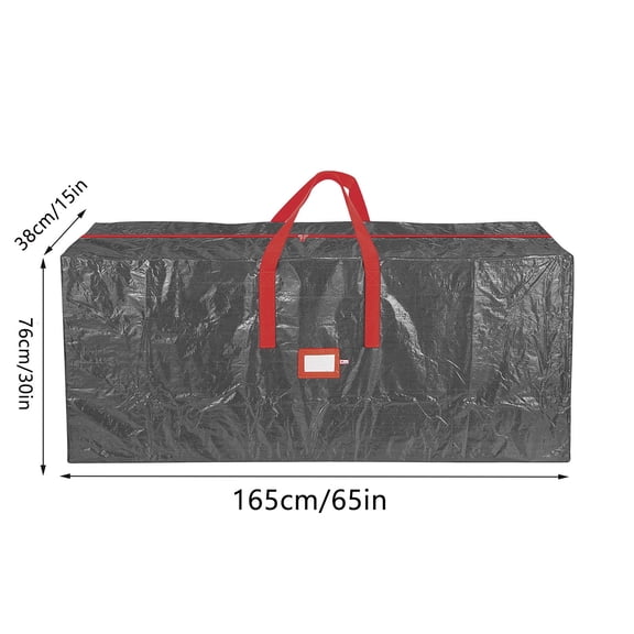 Large Christmas Tree Storage Bag, Fits 9 Ft Artificial Trees, Plastic, Waterproof Christmas Tree Bag For Storage Box For Xmas, Strong, Durable Handles, Label Card Slot