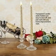thumbnail image 4 of Injueey Soporte para almacenamiento de velas, organizador de cristal moderno a la moda, candelero transparente para candelabro, Bar para el Decoración del hogar, 4 of 6