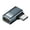 Side bend-Grey, variant on USB Type C Adapter 240W 80Gbps 8K@60Hz for Thunderbolt4/5 Devices for Efficient Data Transfer