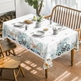 thumbnail image 2 of Fall Tablecloth 60x102 Inch Rectangular, Thanksgiving Autumn Harvest Blue Truck Gnome Pumpkin Buffalo Plaid Table Cover for Party Picnic Dinner Decor, 2 of 6