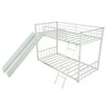 thumbnail image 4 of Metal bunk bed with slide, twin over twin, white, 4 of 5