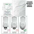 thumbnail image 4 of 40 Pcs Disposable Toilet Seat Cover, Paper Toilet seat Cover - Individually Wrapped Disposable Flushable Biodegradable 40pcs + x4 Hand Wipes, 4 of 8