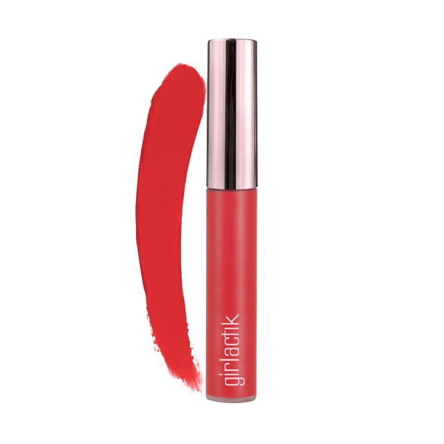 Girlactik Lápiz labial líquido mate de larga duración en Allure, larga duración, aplicación suave, fórmula pigmentada que no se agrieta, liviano, 7,5 ml / 0,25 oz (icónico)