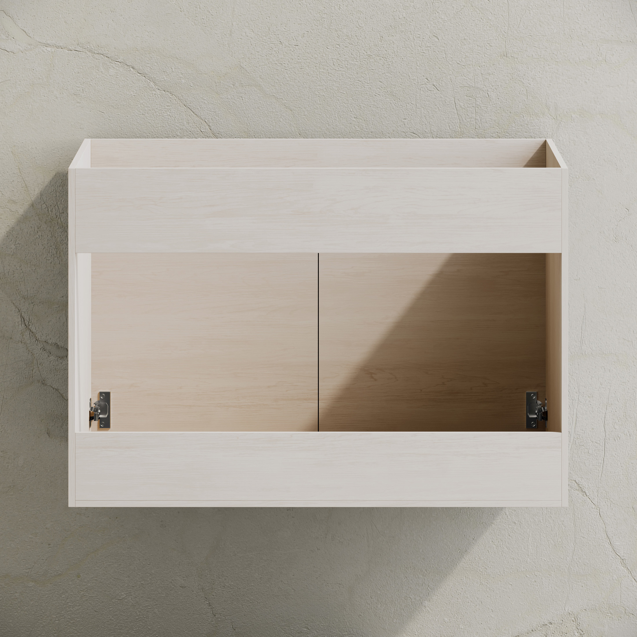 St. Tropez 30" Wall-Mounted Bathroom Vanity Cabinet without Top in White Oak