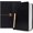 Black A5, variant on Marte Vanci A5 Red PU Leather Hardcover College Ruled Notebook, 720 Lined Pages for Writing Work & Journaling