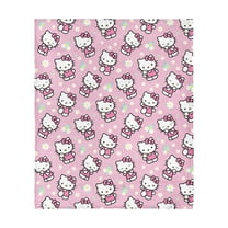 Hello Kitty Flower Power Silk Touch Throw Blanket 50x70 inches