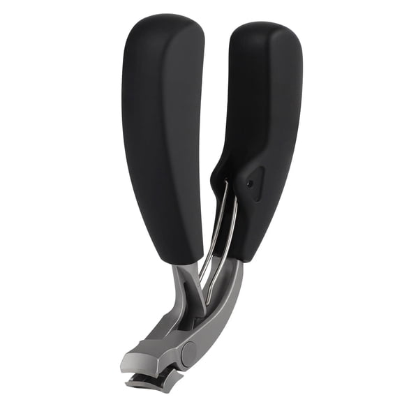 Celectigo Toenail Clippers for Seniors, Angled Wide Jaw Nail Cutter for Thick Hard Nails, Black