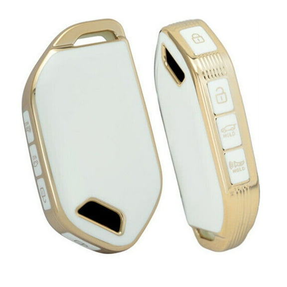 High Performance TPU Car Key Case Cover for Kia Picanto Ev9 Sorento 2024 Protect Your Keys from Damage Quick and White