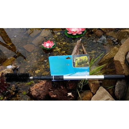 Water Garden Koi Fish Pond Cleaning Brush with 70 (1.7m) Telescopic Pole Extends for Hard to Reach Areas | Backyard Pond Scrub Brush Durable Nylon Bristles$$Garden & Patio Water Garden Koi Fish Pond Cleaning Brush with 70 (1.7m) Telescopic Pole Extends for Hard to Reach Areas | Backyard Pond Scrub Brush Durable Nylon Bristles$$Garden & Patio