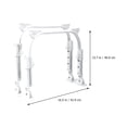 thumbnail image 4 of White Iron Self-locking Folding Desk Legs for Home Use Strong and Durable 1 Pair, 4 of 8