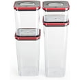 thumbnail image 3 of Smart Seal Airtight Food Storage Container, 4 Piece Set, Modular, Stackable, Nestable, Organizable, BPA free by Neoflam, 3 of 10