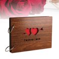 thumbnail image 1 of WASHWEPE wedding scrapbook Photo Album Wood Scrapbook for Women 1Set, 1 of 7