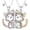 01-Cat, variant on Best Friends Necklace 2 Gift BFF Necklace Friendship Bunny Pendant Bunny Jewelry for Women