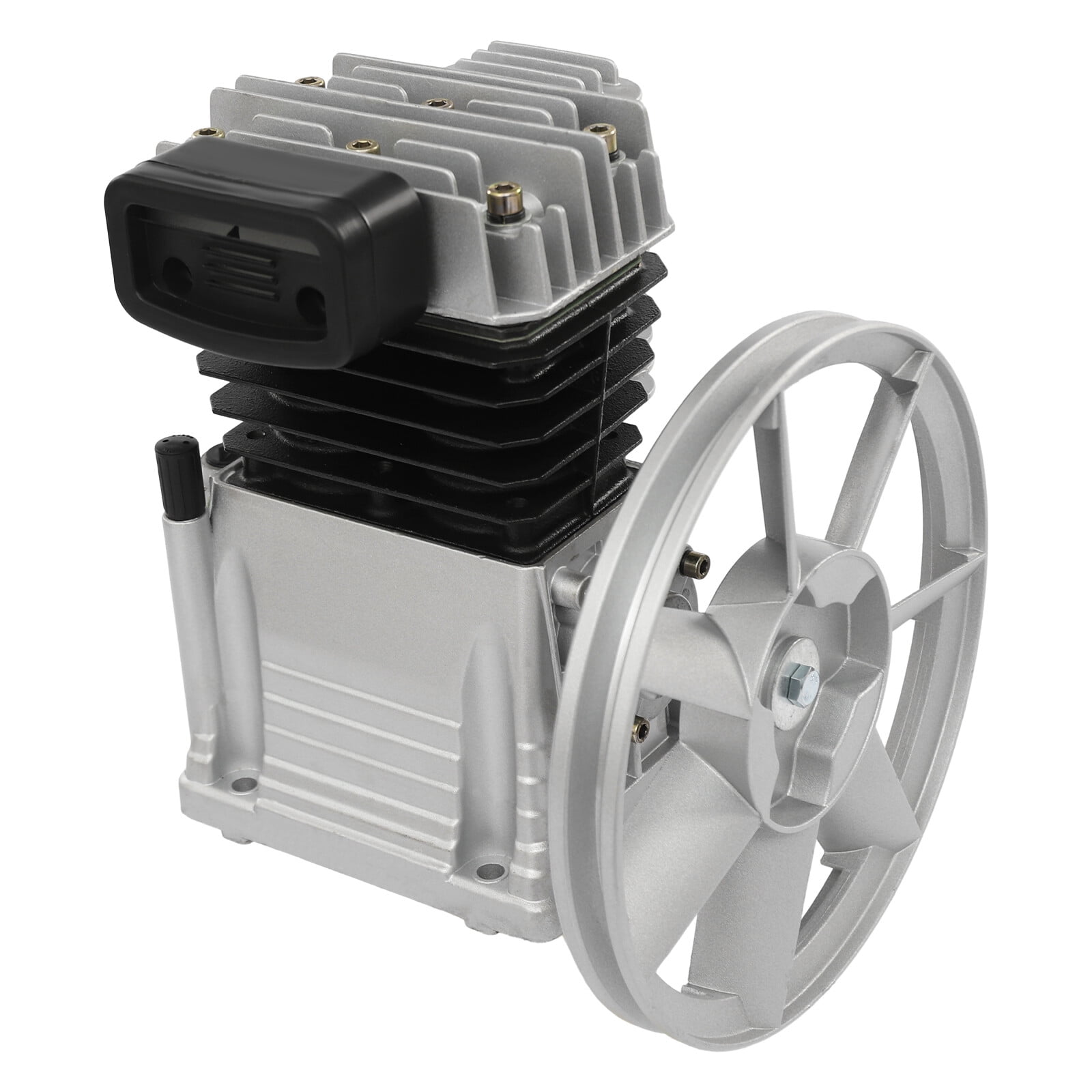 Air Compressor Pump, Industrial 2HP 2.2KW 250L/min Air Compressor, Twin Cylinder Piston Pump Air Compressor Head Pump Head