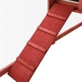 thumbnail image 5 of vidaXL Outdoor Rabbit Hutch with Run Red and White Solid Fir Wood, 5 of 5