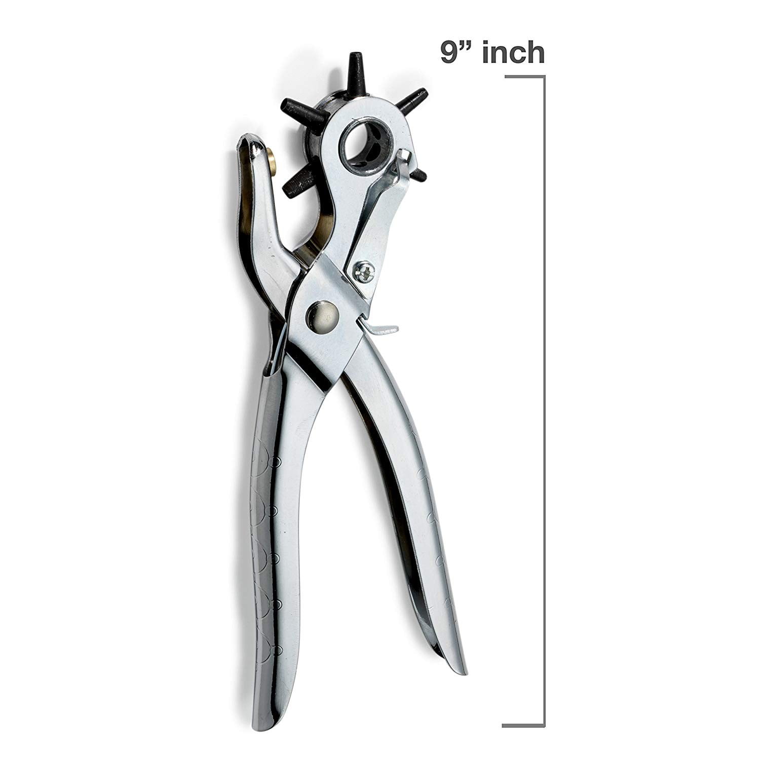Generic Leather Hole Punch,Belt Hole Puncher for Leather, Revolving Punch  Plier Kit,Leather Punch Plier for Leather, Belts, Watches, Ha