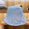 thumbnail image 2 of Lace Hat for Women's Soft Lace Flower Wide Brim Sun Hats Floppy Summer Hat Dress Lace Ladies Hat, 2 of 2