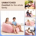 thumbnail image 3 of Oversized Memory Foam Bean Bag Chair, Large Gaming Sofa & Working Lounge Loveseat, Cozy Floor Couch with Washable Cover & Sleeper Bed for Living Room, Great Holiday Gift, 3 of 7