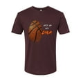 thumbnail image 2 of Wild Bobby, Basketball Fingerprint It's In My DNA, Sports, Men Premium Tri Blend Tee, Cardinal, Small, 2 of 5