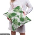 thumbnail image 5 of Ambesonne Tropical Leaf Fabric by the Yard Upholstery, Palm Exotic Art Print, 3 Yards, Olive Green White and Fawn, 5 of 5