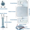 thumbnail image 3 of 8PCS Large Sofa Connector Plug Couch Universal Stainless Steel Sofa Connector Furniture Connector Locking Couch Brackets, 3 of 4