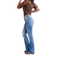 thumbnail image 2 of Gvmfive Women Side Pockets Zipper Fly Skinny Ripped Flared Jeans, 2 of 5