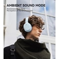 thumbnail image 2 of Restored Edifier W820NB Plus Hybrid Active Noise Cancelling Headphones - LDAC Codec - Hi-Res Audio - Fast Charge - Over Ear Bluetooth V5.2 Headphones for Travel, Flight, Train, and Commute- Blue (Refurbished), 2 of 9