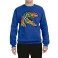 thumbnail image 3 of Dean Russo Raptor Animal Lover Unisex Crewneck Graphic Sweatshirt, Royal, XX-Large, 3 of 6