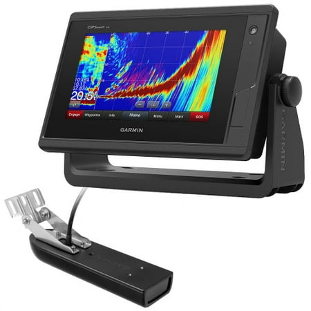 Garmin GPSMAP 742xs 7 Inches Touchscreen WVGA GPS Chartplotter/Sonar Combo w/ GT23M Transom Mount