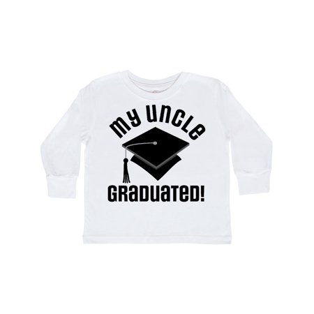 

Inktastic Graduation My Uncle Graduated Gift Toddler Boy or Toddler Girl Long Sleeve T-Shirt