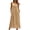A69 Khaki, variant on Mifsaly Cotton Dresses for Women Button Detail Midi Sleeveless Tank Dress Summer Lightweight Loose Fit Sundress with Pockets L