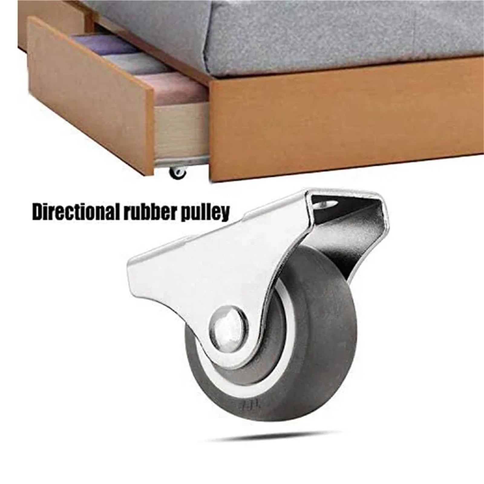 4Pcs 25mm Rubber Chair Rollers Heavy Duty Office Chair Caster Wheels For Hardwood Carpet Tile Floors Furniture Hardware ,Reliable