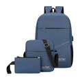 thumbnail image 2 of Ganfancp Juego de Tres Mochilas para Niños con Gran Capacidad Resistente Al Desgaste Impermeable con Tiras Reflectantes Mochila con Puerto de Carga Usb Ofertas Del Día 3* Bolsa de Almacenamiento, 2 of 7