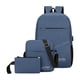 thumbnail image 2 of Precios de Descuento, Conjunto de mochila de tres piezas para niños con gran capacidad, resistente al desgaste, impermeable, con tira reflectante y puerto de carga USB Akmoler, 2 of 9