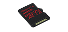 Kingston 512GB MICROSDXC Canvas React 100R//80W U3 UHS-I V30 W//O Adapter