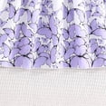 thumbnail image 4 of Robes pour Petites Filles Enfants Tout-Petits Filles Été Col Rond Manches à Volants Imprimés de Fleurs Robe Trapèze Décontractée avec Nœud Robes pour Enfants Violet 5 Ans-6 Ans, 4 of 7