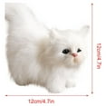 thumbnail image 4 of Brondbend Cute Simulation Cat Plush toy Realistic Lifelike Cat Kitty Stuffed Animals Model Doll Gift Collection for Kids up to 65% off, 4 of 4