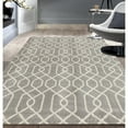 thumbnail image 2 of World Rug Gallery  Modern Trellis Pattern Area Rug Brown 5' x 7' 5' x 8', 6' Runner Indoor Living Room, Bedroom, Dining Room Rectangle Modern &, 2 of 5