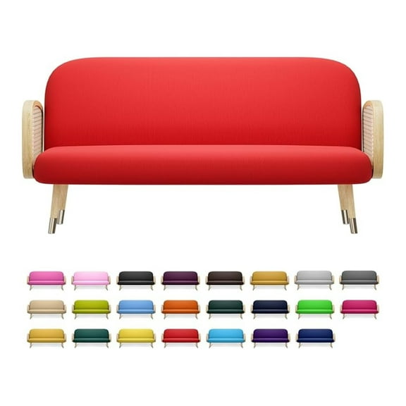 XiHuaZhaoChen Futon Cover Washable Zippered Sofa Furniture Bed Mattress Covers Armless Couch Slipcover Protector Queen Size 60"x80"x6" Red