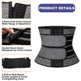 thumbnail image 3 of QRIC Mens Workout Waist Trainer Neoprene Corset Sauna Sweat Trimmer Cincher Slimming Belly Shapewear with Double Straps, 3 of 6